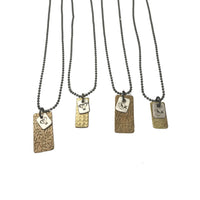 Pattie Parkhurst Jewelry Necklaces Thriving Lilly! Sterling Silver Pendant Layered on Bronze Polkadot Necklace