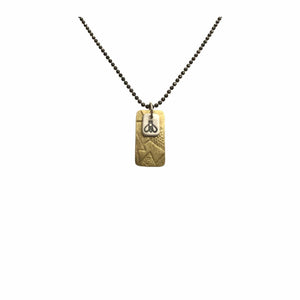 Pattie Parkhurst Jewelry Necklaces You're the Bees Knees! Sterling Silver Patterned Layered Charm Necklace