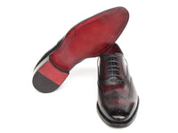 PAUL PARKMAN Shoes Paul Parkman Bordeaux Burnished Goodyear Welted Wingtip Oxford Shoes (ID#66BRD94)