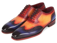 PAUL PARKMAN Shoes Paul Parkman Goodyear Welted Men's Wingtip Oxfords Multicolor (ID#6819-MLT)