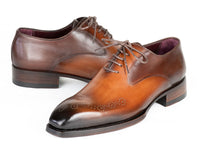 PAUL PARKMAN Shoes Paul Parkman Goodyear Welted Punched Oxfords Brown & Camel (ID#5364-BRC)