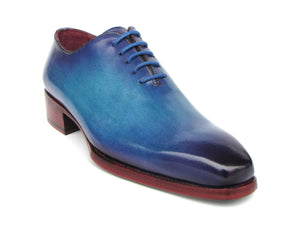 PAUL PARKMAN Shoes Paul Parkman Goodyear Welted Wholecut Oxfords Blue & Turquoise (ID#044TRQ)