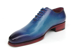 PAUL PARKMAN Shoes Paul Parkman Goodyear Welted Wholecut Oxfords Blue & Turquoise (ID#044TRQ)