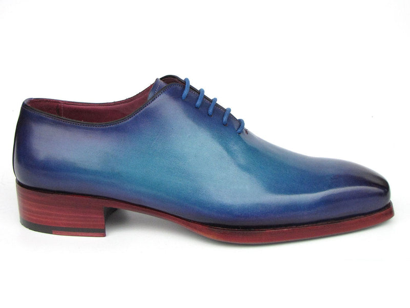 PAUL PARKMAN Shoes Paul Parkman Goodyear Welted Wholecut Oxfords Blue & Turquoise (ID#044TRQ)