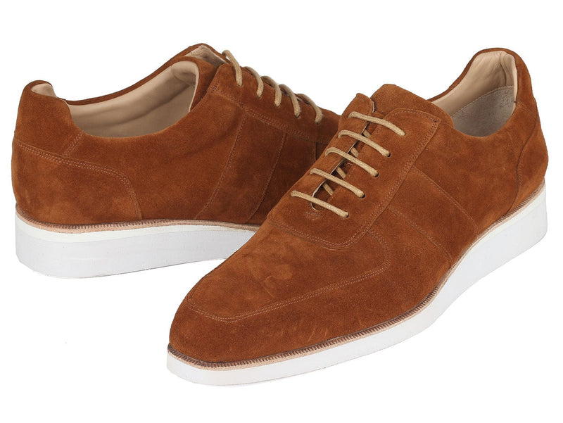 PAUL PARKMAN Shoes Paul Parkman Men's Casual Shoes Camel Suede (ID#192-SD-CML)