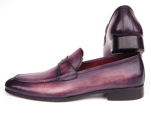 PAUL PARKMAN Shoes Paul Parkman Men's Purple Patina Penny Loafers (ID#17PRP33)