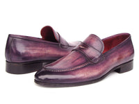 PAUL PARKMAN Shoes Paul Parkman Men's Purple Patina Penny Loafers (ID#17PRP33)