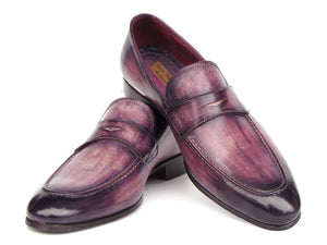 PAUL PARKMAN Shoes Paul Parkman Men's Purple Patina Penny Loafers (ID#17PRP33)