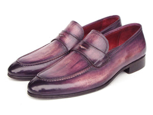 PAUL PARKMAN Shoes Paul Parkman Men's Purple Patina Penny Loafers (ID#17PRP33)