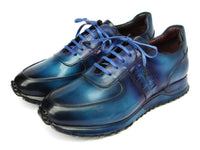 PAUL PARKMAN Shoes Paul Parkman Men's Turquoise & Purple Patina Sneakers (ID#LP207TQP)