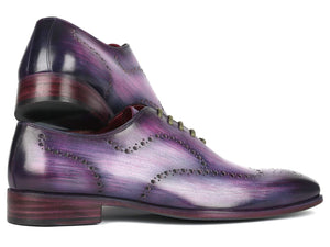 PAUL PARKMAN Shoes Paul Parkman Men's Wingtip Oxfords Purple (ID#741-PUR)