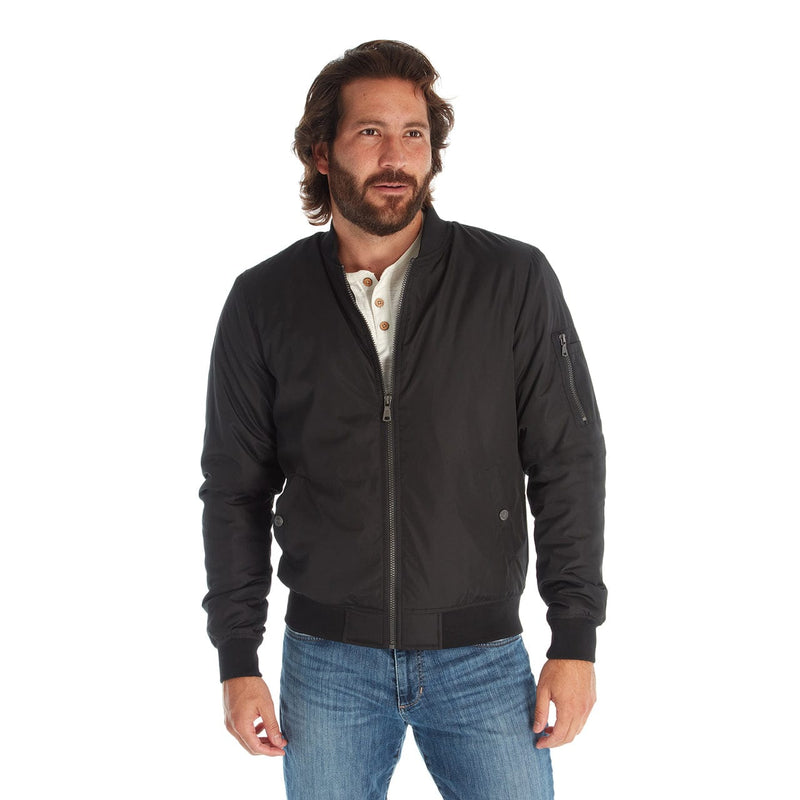 PX Clothing Bomber Jackets Lewis Sherpa Lined Bomber Jacket