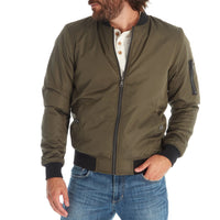 PX Clothing Bomber Jackets Lewis Sherpa Lined Bomber Jacket