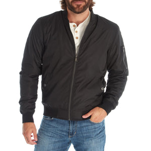 PX Clothing Bomber Jackets Lewis Sherpa Lined Bomber Jacket