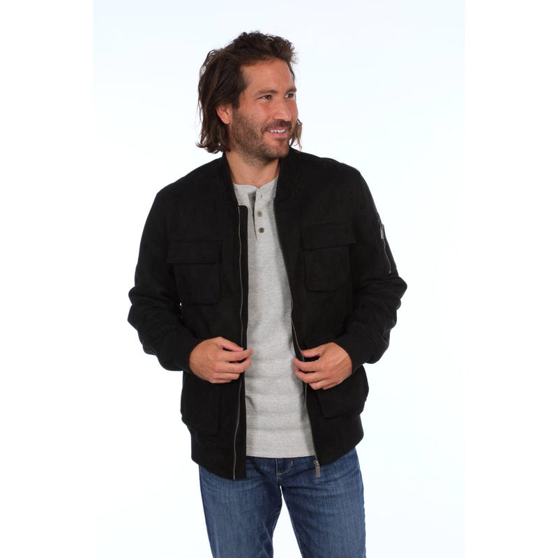 PX Clothing Bomber Jackets PX Austin Suede Cargo Bomber Jacket