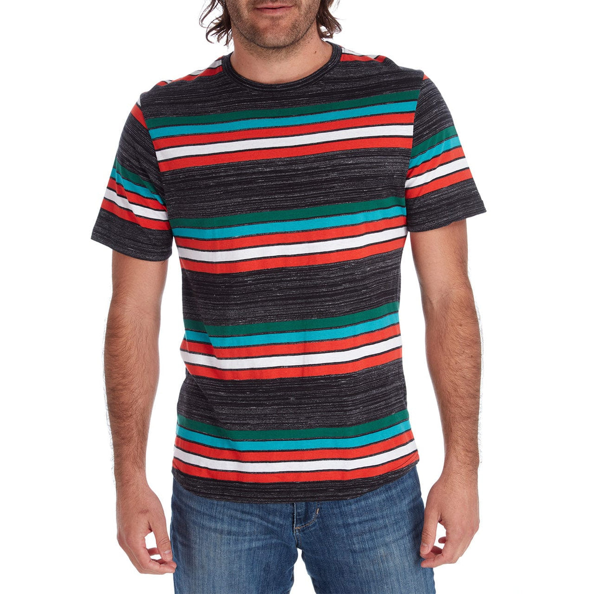 PX Clothing Crew Neck Tees Blake Striped Tee