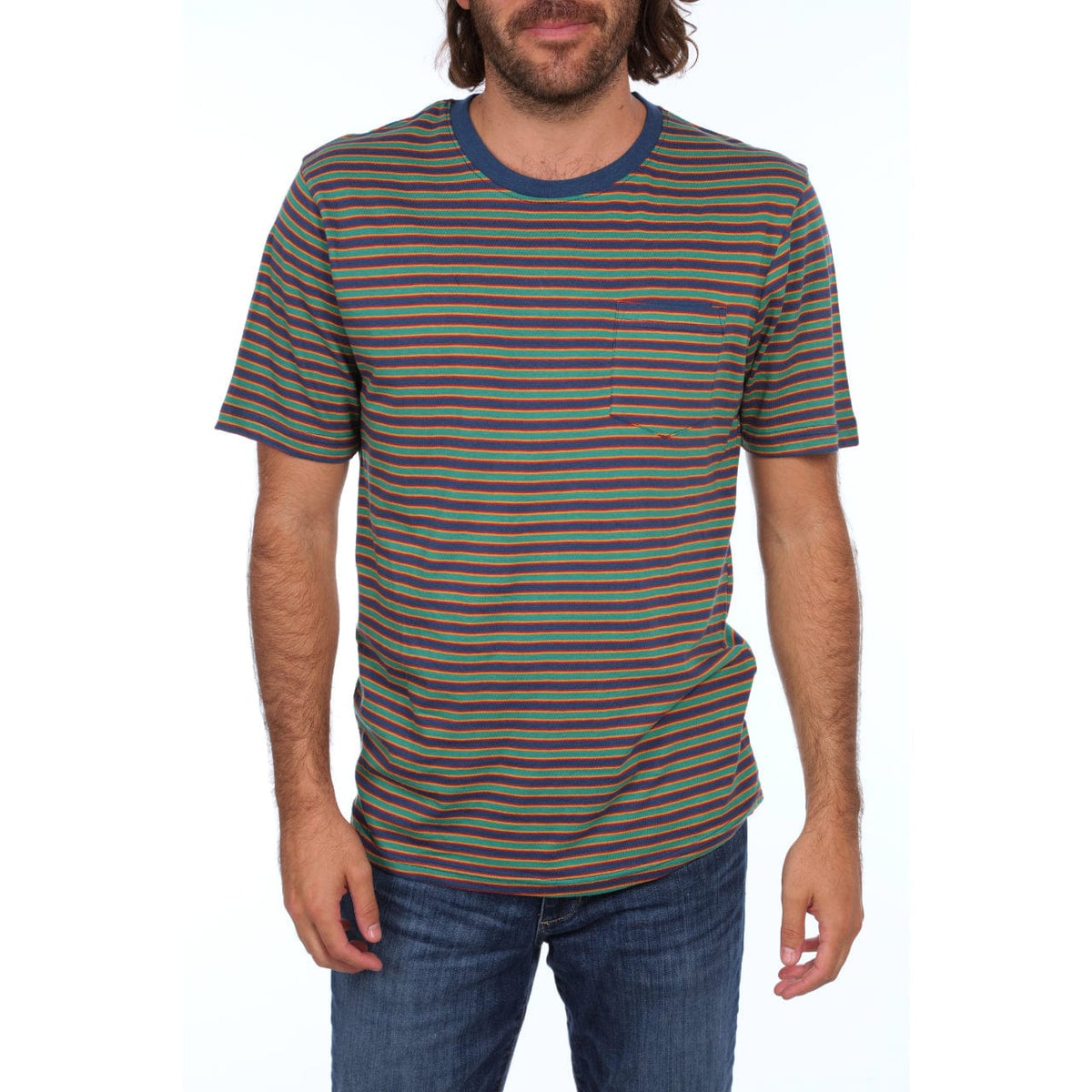 PX Clothing Crew Neck Tees Dawson Striped Tee