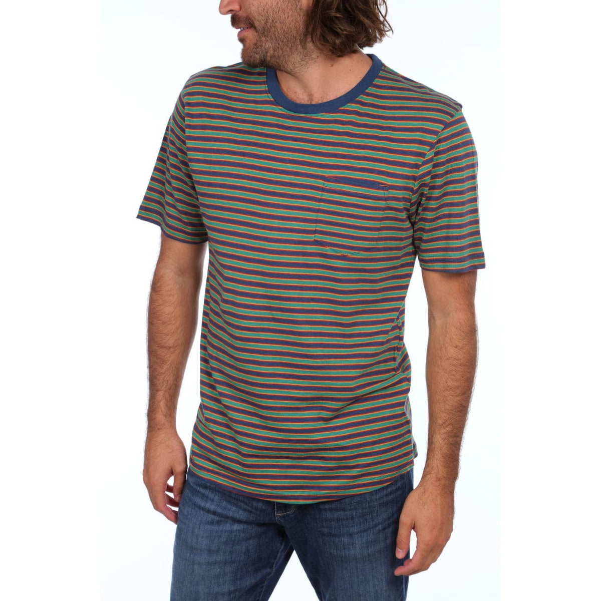 PX Clothing Crew Neck Tees Dawson Striped Tee
