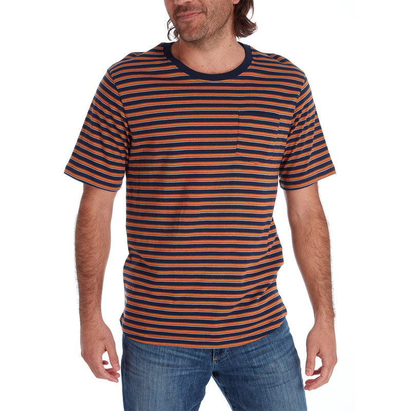 PX Clothing Crew Neck Tees Julian Striped Tee