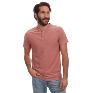 PX Clothing Henley Tees Noel Solid Slub Henley