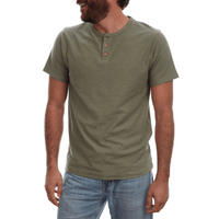 PX Clothing Henley Tees Noel Solid Slub Henley