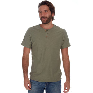 PX Clothing Henley Tees Noel Solid Slub Henley