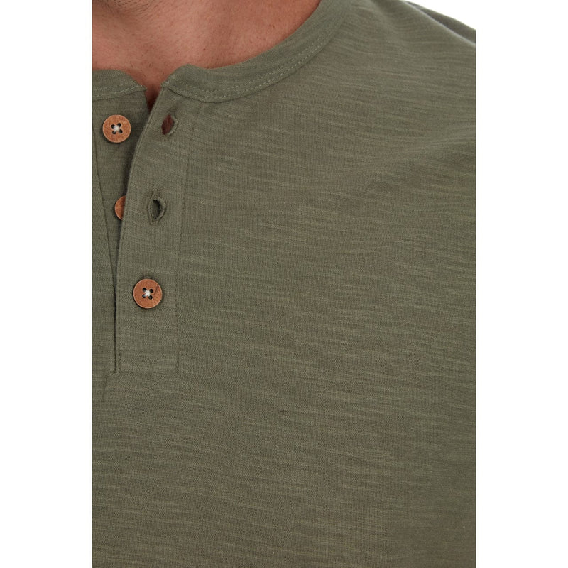 PX Clothing Henley Tees Noel Solid Slub Henley