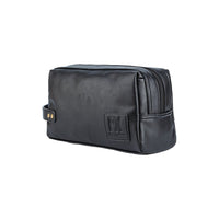 PX Clothing Men's Bag Black PX Black Fletcher Vegan Leather Dopp Kit