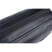 PX Clothing Men's Bag Black PX Black Fletcher Vegan Leather Dopp Kit