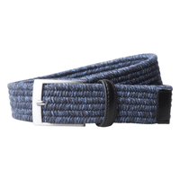 PX Clothing Men's Belt Darren Twisted Yarn Stretch 3.5 CM Belt