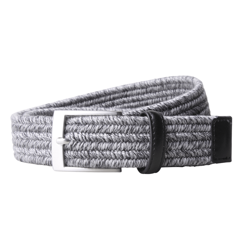 PX Clothing Men's Belt Darren Twisted Yarn Stretch 3.5 CM Belt