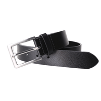 PX Clothing Men's Belt Grant Textured Leather 3.5 CM Belt