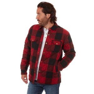 PX Clothing Men's Outerwear Brody Quilted Flannel Jacket | PX