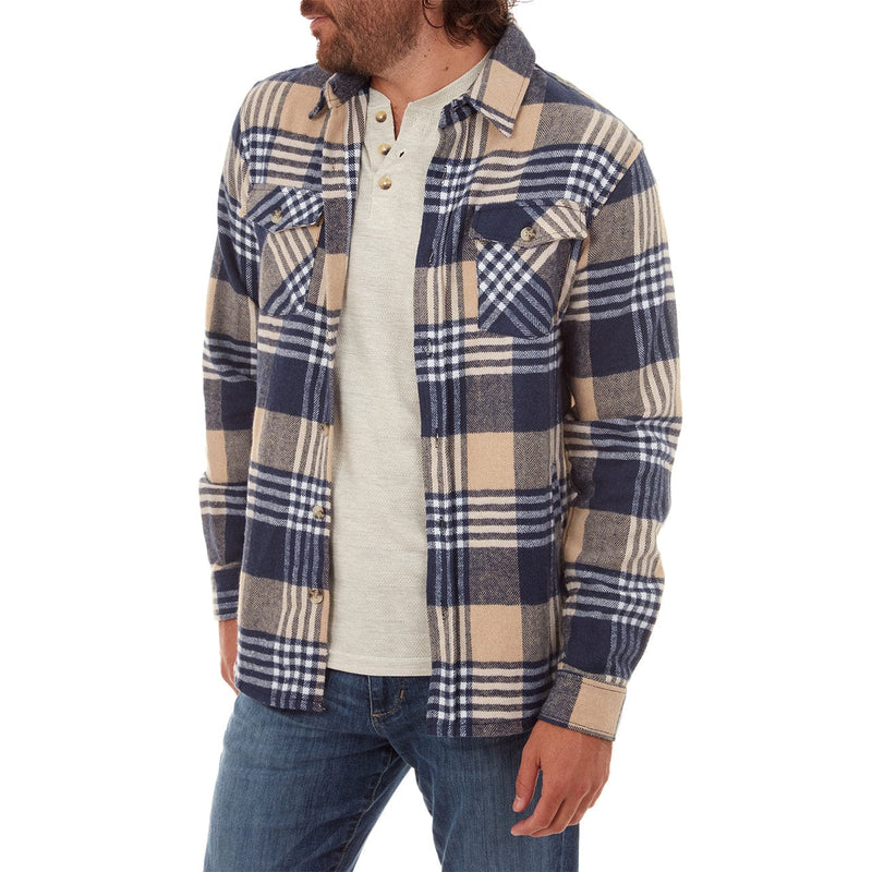 PX Clothing Men's Outerwear Dax Plaid Shacket | PX
