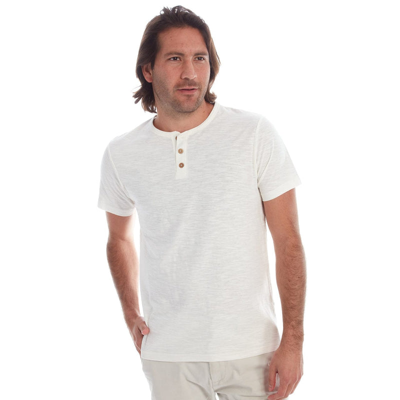 PX Clothing Men's Tees & Tanks Gabe Solid Slub Henley