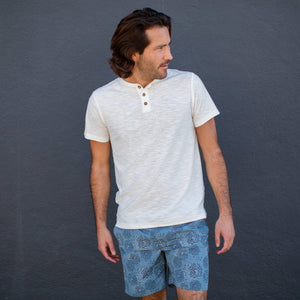 PX Clothing Men's Tees & Tanks Gabe Solid Slub Henley