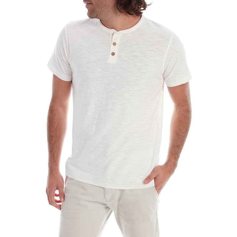 PX Clothing Men's Tees & Tanks Gabe Solid Slub Henley