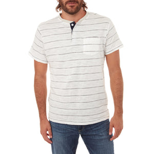 PX Clothing Men's Tees & Tanks Josiah Jacquard Striped Henley