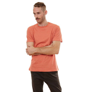 PX Clothing Men's Tees & Tanks Nixon Striped Tee in True Orange