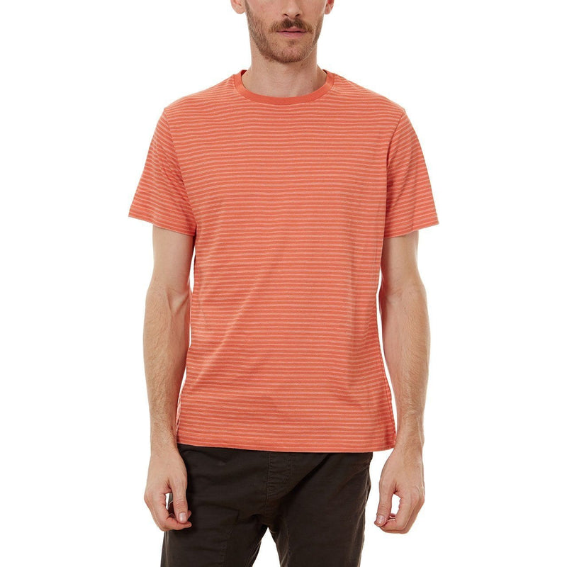 PX Clothing Men's Tees & Tanks Nixon Striped Tee in True Orange