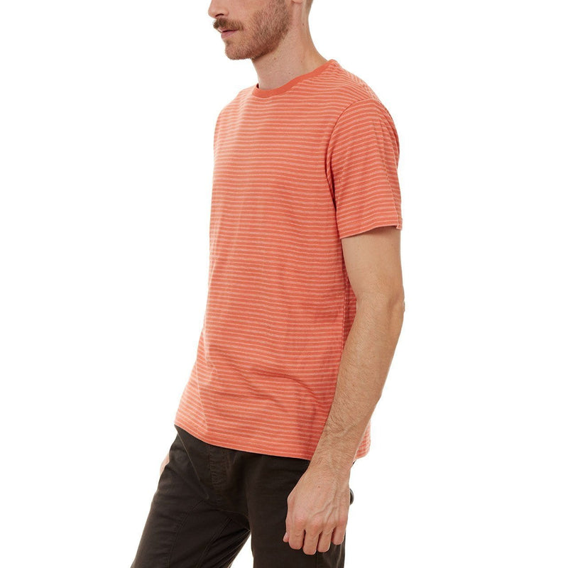 PX Clothing Men's Tees & Tanks Nixon Striped Tee in True Orange