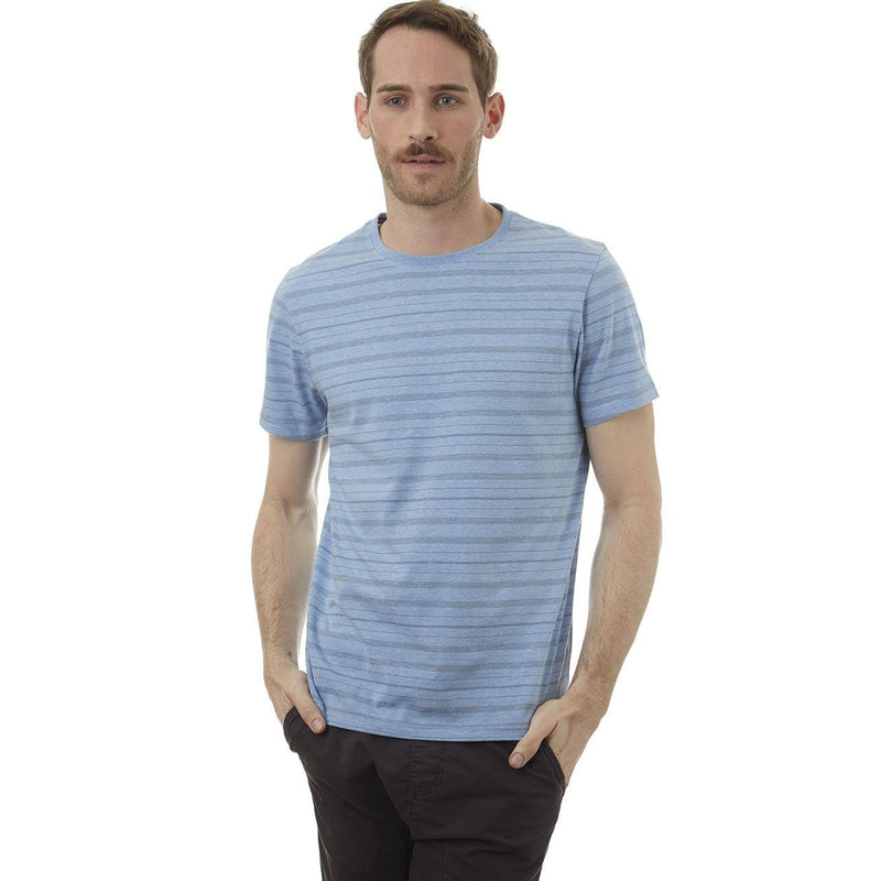 PX Clothing Men's Tees & Tanks Oscar Striped Tee in Light Blue