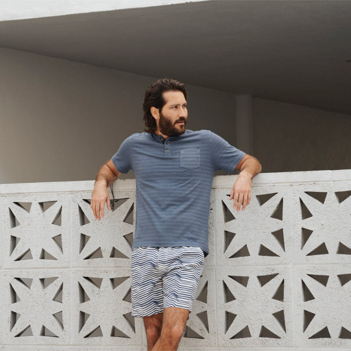 PX Clothing Men's Tees & Tanks PX Axel Striped Henley