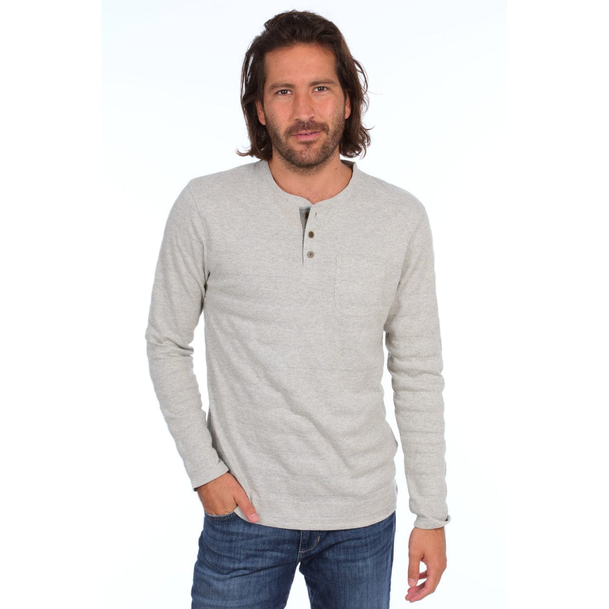 PX Clothing Men's Tees & Tanks PX Harper Long Sleeve Henley