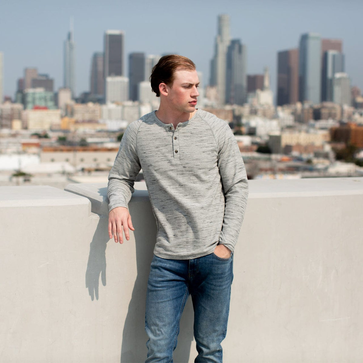 PX Clothing Men's Tees & Tanks PX Jax Long Sleeve Henley