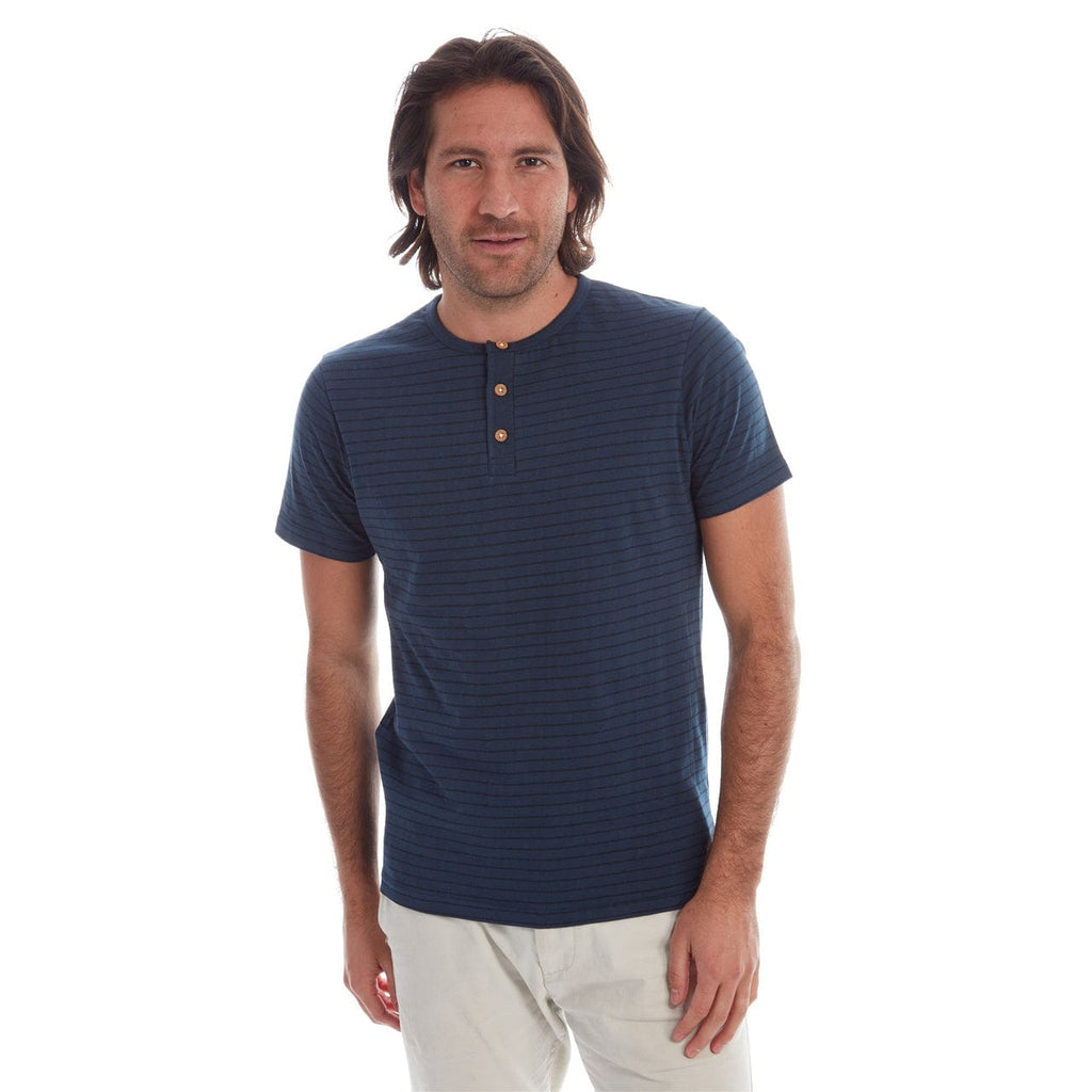 PX Clothing Men's Tees & Tanks Rafael Striped Henley