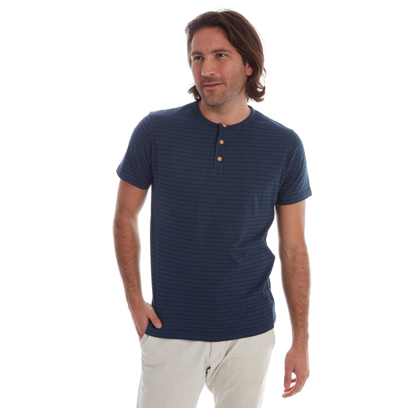 PX Clothing Men's Tees & Tanks Rafael Striped Henley