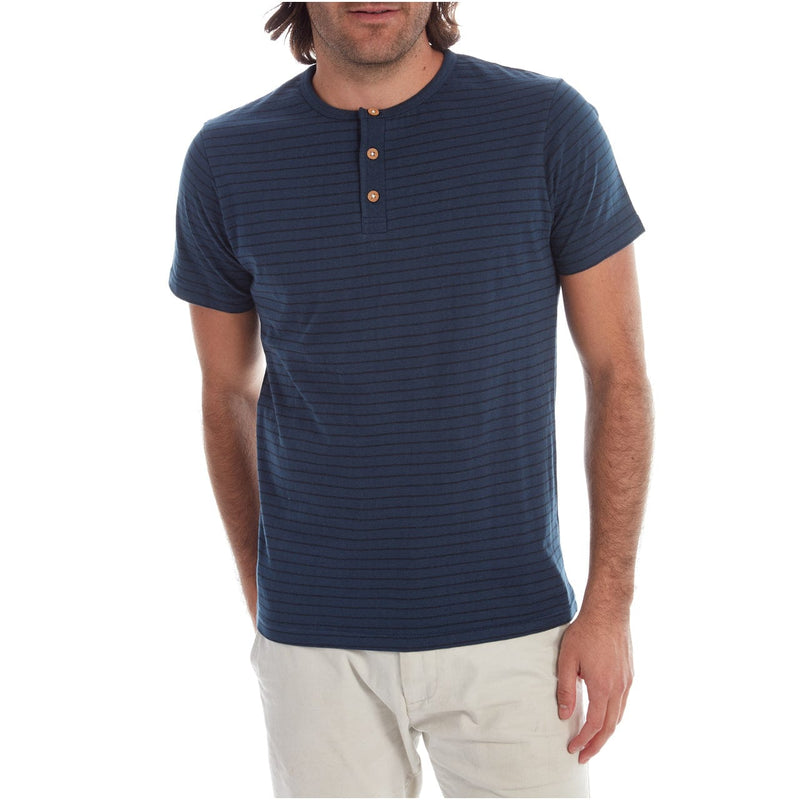 PX Clothing Men's Tees & Tanks Rafael Striped Henley