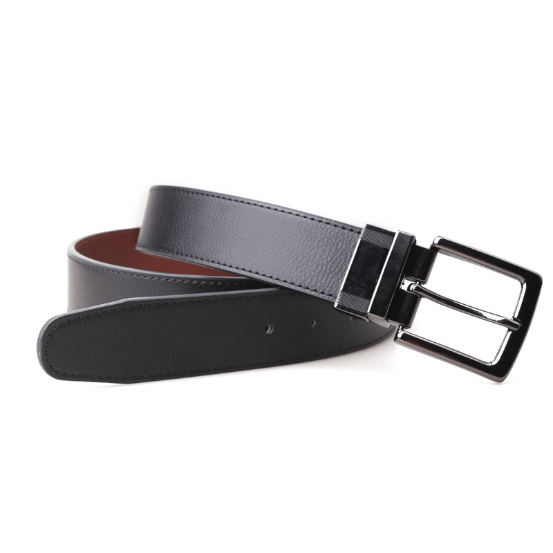 PX Clothing Reversible Leather Belts Carter Reversible Leather 3.5 CM Belt