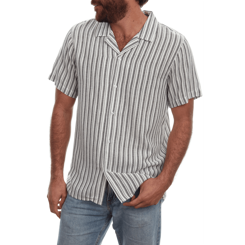 PX Clothing Short Sleeve Shirt, Shirt Andy Textured Resort Shirt